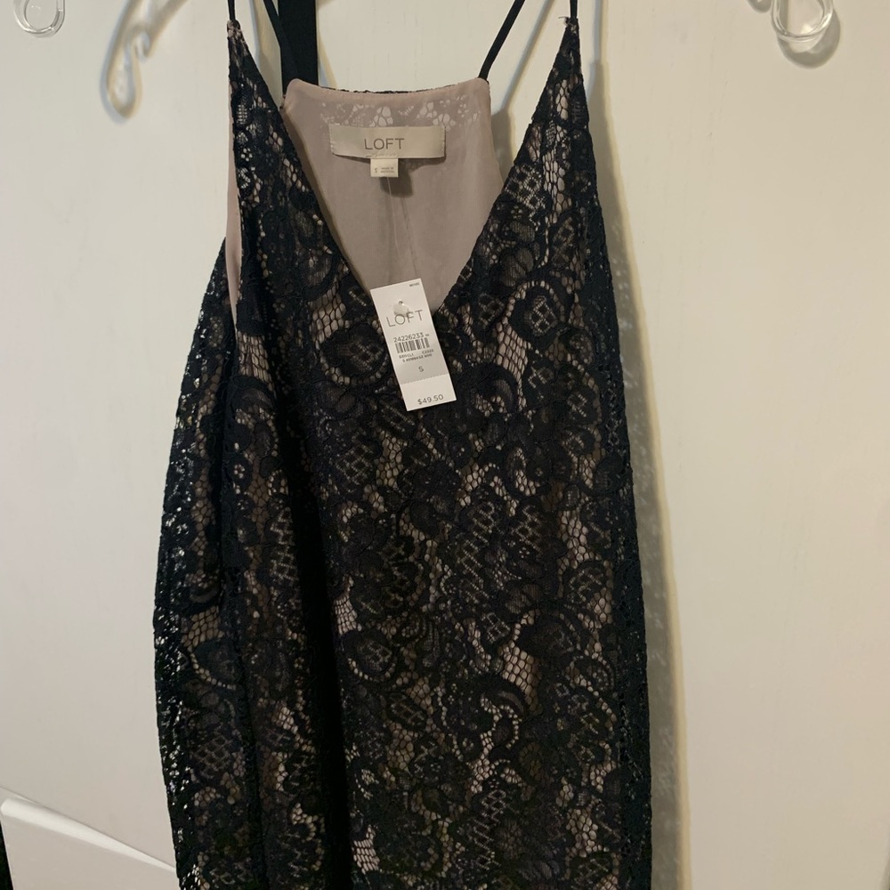 NWT LOFT Signature Lace Cami Blouse